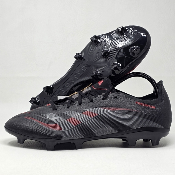 adidas Predator League Firm Ground Soccer Cleats ID1328 Mens Size 10 Black New main image 4
